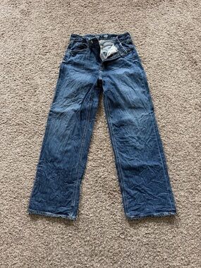 Old Navy Women's Blue Straight-Leg Jeans